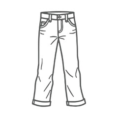 female pants isolated on white background