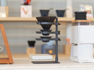 Traditional Set of Drip coffee by manual. Slow life concept. 