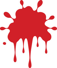 red ink blot