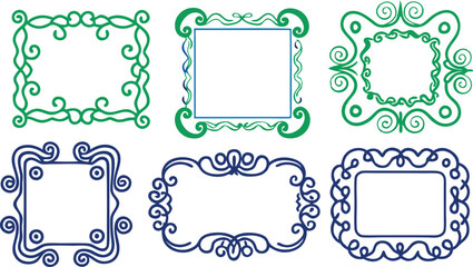 set of decorative frames