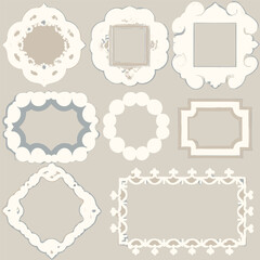 set of vintage frames