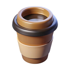 coffee cup isolated on white