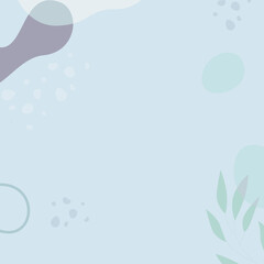 frame with water drops and leaves