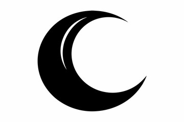 moon crescent design silhouette vector illustration