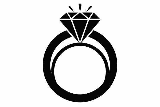 recommend clip art:  engagement ring design silhouette vector illustration
