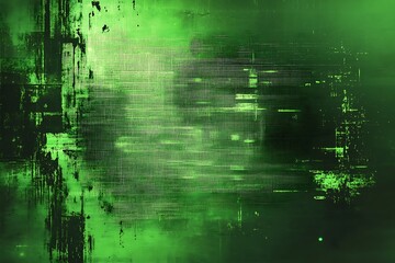 Abstract Green Digital Art