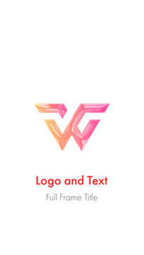 Clean Elegant Glossy Vertical Logo Reveal MOGRT 195