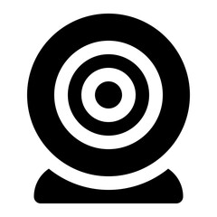 icon webcam with style glyph