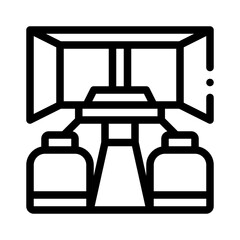 cockpit line icon
