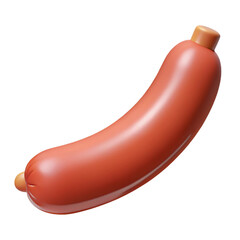 sausage on a white background