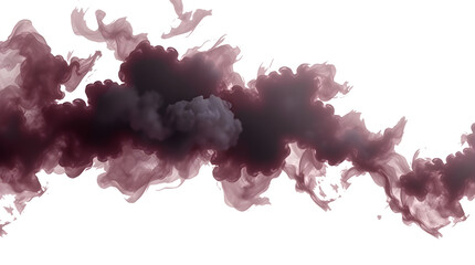 smoke or steam clouds over black background, smoke no background captured in high-resolution detail