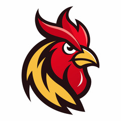 Raging Rooster  mascot logo
