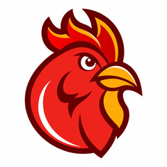Raging Rooster  mascot logo

