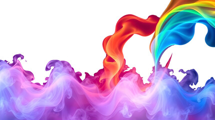 color full smoke with no back ground 
