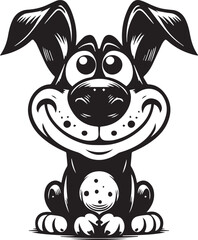 funny dog Vector