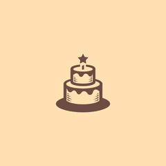 Cake Logo – A sweet cake logo representing celebration and dessert.