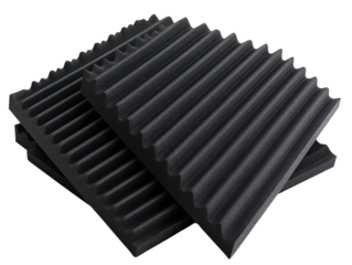 Set of acoustic foam panels