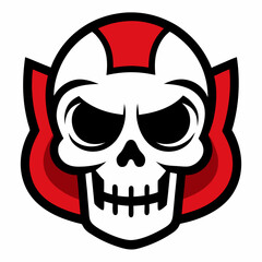 Turbo Skull mascot logo

