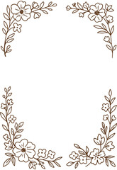 vector floral frame