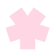 pink and white cross