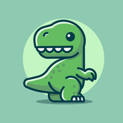 Cute Dinosaur Cartoon Vector Art, Illustration and Graphic