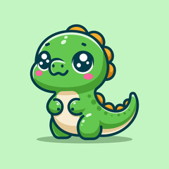 Cute Dinosaur Cartoon Vector Art, Illustration and Graphic