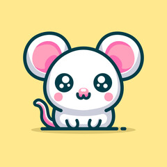 Cute Mouse Cartoon Vector Art, Illustration and Graphic