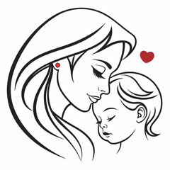 happy mother's day concept  vector illustration
