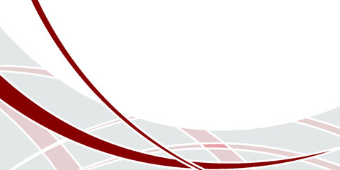 Wave background. Modern abstract vector background with curvy lines in maroon, red, and white on a light gray background, creating a flowing and professional design.