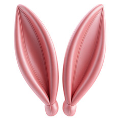 Fototapeta premium Bunny Ears on Transparent Background 