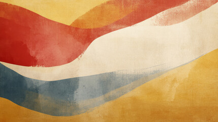 Abstract waves in warm colors create soothing atmosphere