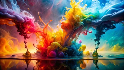 Obraz premium Colorful Abstract Smoke Explosion