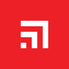 Number 17 squares geometric symbol simple logo vector