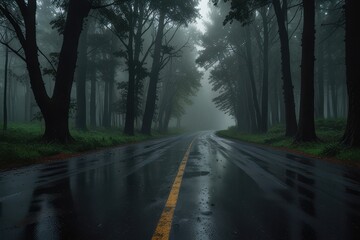 Obraz premium The Outdoor in the forest night and day and coloring view