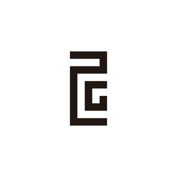 recommend clip art: Number 2 letter G square geometric symbol simple logo vector