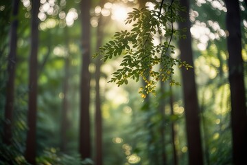 The Outdoor in the forest night and day and coloring view