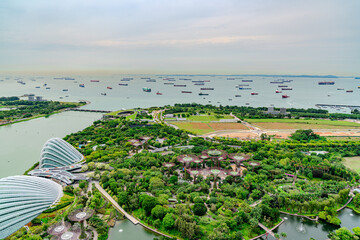 aerial view of Singapore Gardens by the Bay