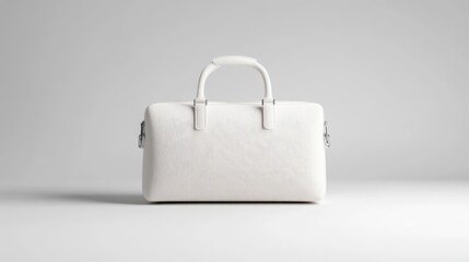 Elegant white travel bag