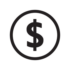 dollar button icon