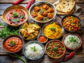 Indian Cuisine Dishes, Delicious Food, Authentic Indian Meals