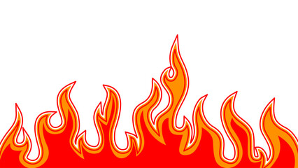Abstract Fire Background. Abstract flame Background. doodle Fire outline. Fire flame continue line.