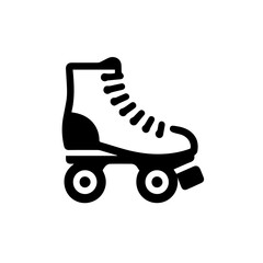 Roller skates icon with transparent background