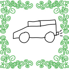 retro car background