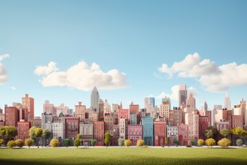 Fototapeta premium Landscape city architecture cityscape.