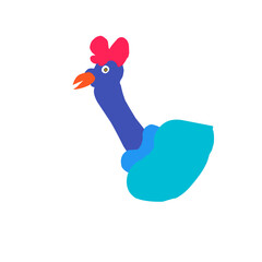 vector illustration of a bird