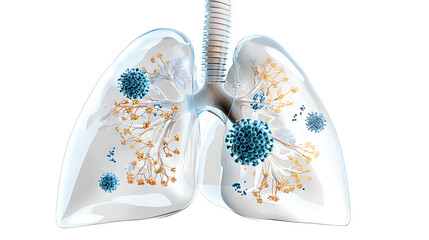 Understanding lung health medical science 3d illustration hospital environment close-up respiratory wellness