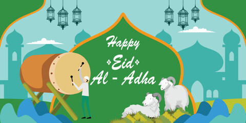 illustration of Happy Eid al Adha Celebration