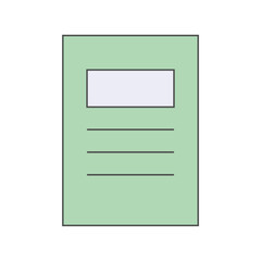 document book vector illustration icon
