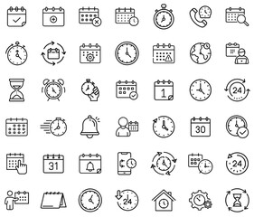 Time and Calendar Management Icon Design