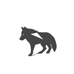 Obraz premium Wolf Silhouette 